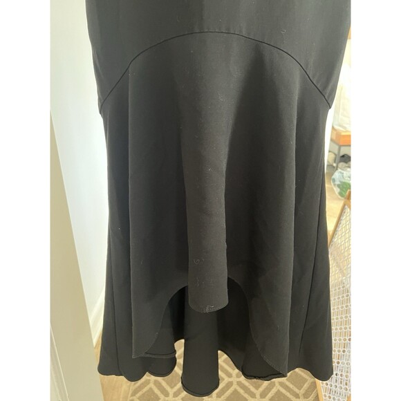 CINQ a SEPT Black V-Neck Sweetheart High Low Asymmetric Mermaid Maxi Gown 0 - Picture 11 of 13